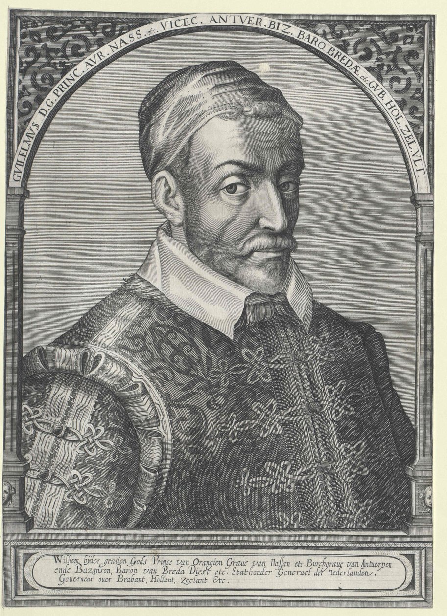 Prins av Oranien William I (tryck) av Artist Unknown