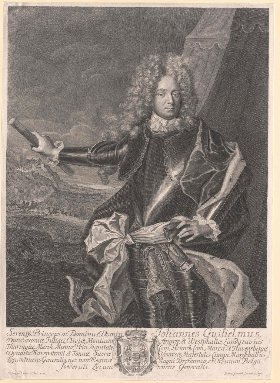 Prins av Sachsen-Gotha Johann Wilhelm av Artist Unknown