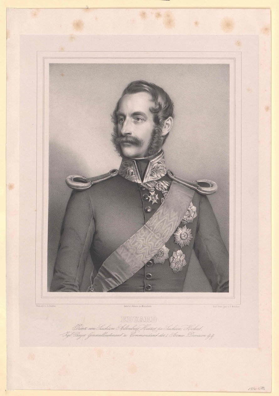 Prins av Sachsen Altenburg Eduard av Artist Unknown