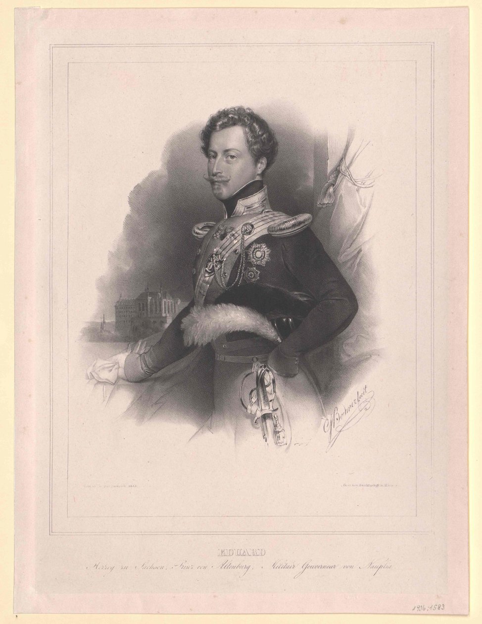 Prins av Sachsen Altenburg Eduard av Artist Unknown