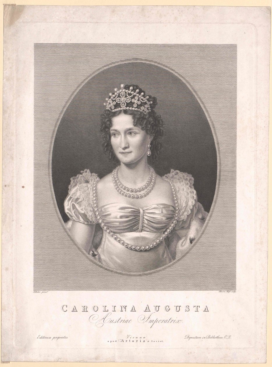 Prinsessa av Bayern (1792-1873) Caroline av Artist Unknown