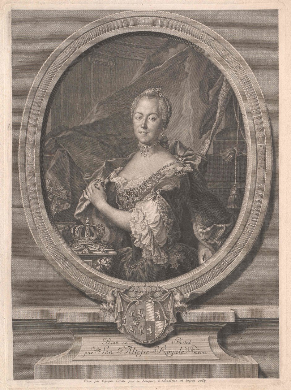 Prinsessan av Bayern Maria Antonia av Artist Unknown
