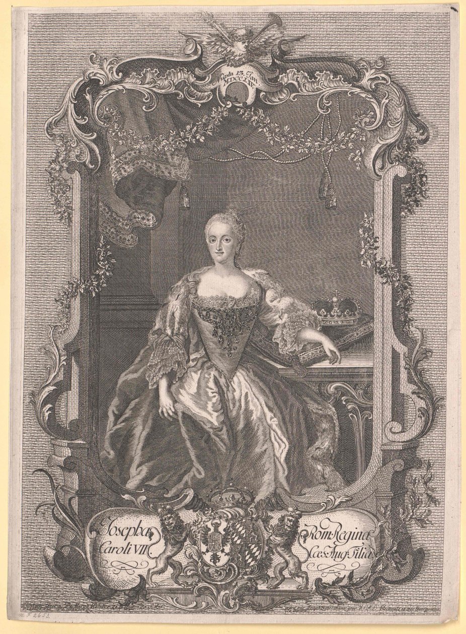Prinsessan av Bayern Maria Josefa av Artist Unknown