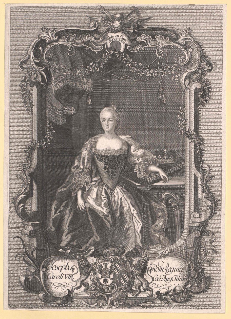 Prinsessan av Bayern Maria Josefa av Artist Unknown