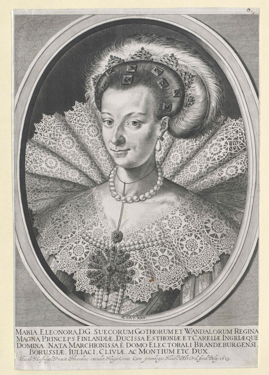 Prinsessan av Brandenburg Marie Eleonore av Artist Unknown