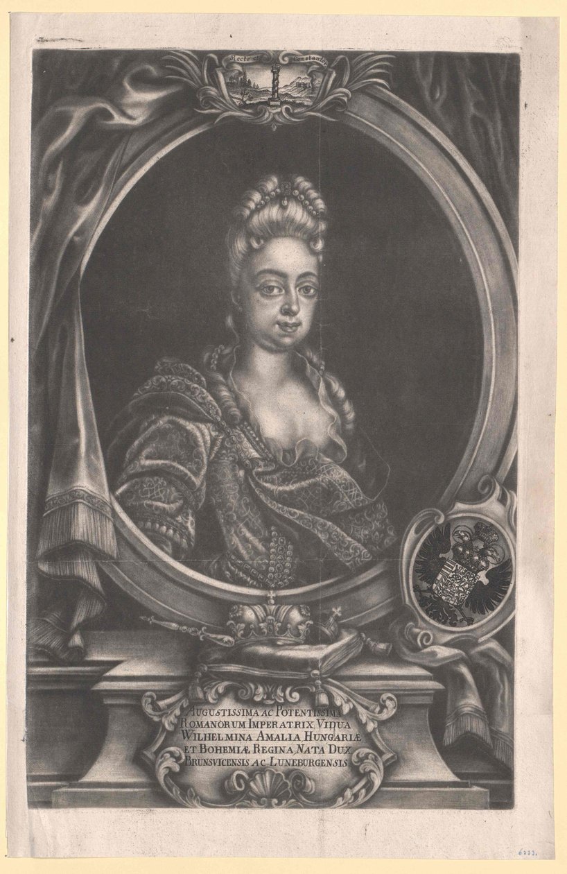 Prinsessan av Braunschweig-Lüneburg Wilhelmine Amalie av Artist Unknown
