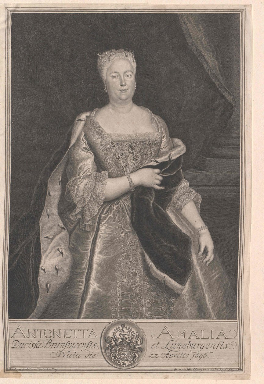 Prinsessan av Brunswick-Wolfenbuettel Antoinette Amalie av Artist Unknown