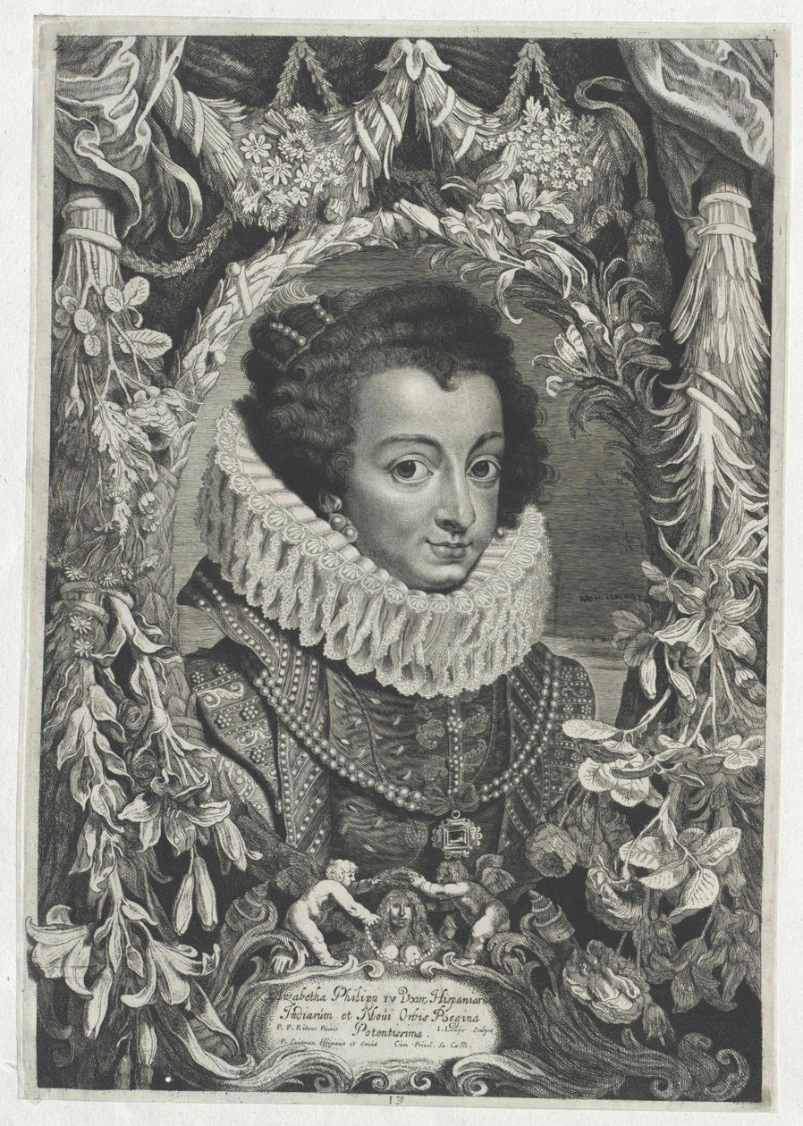 Prinsessan av Frankrike Elisabeth (tryck) av Artist Unknown