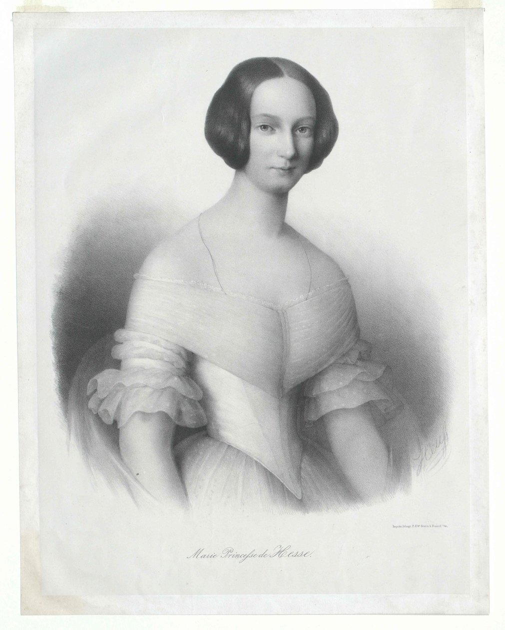 Prinsessa av Hessen-Darmstadt Marie av Artist Unknown