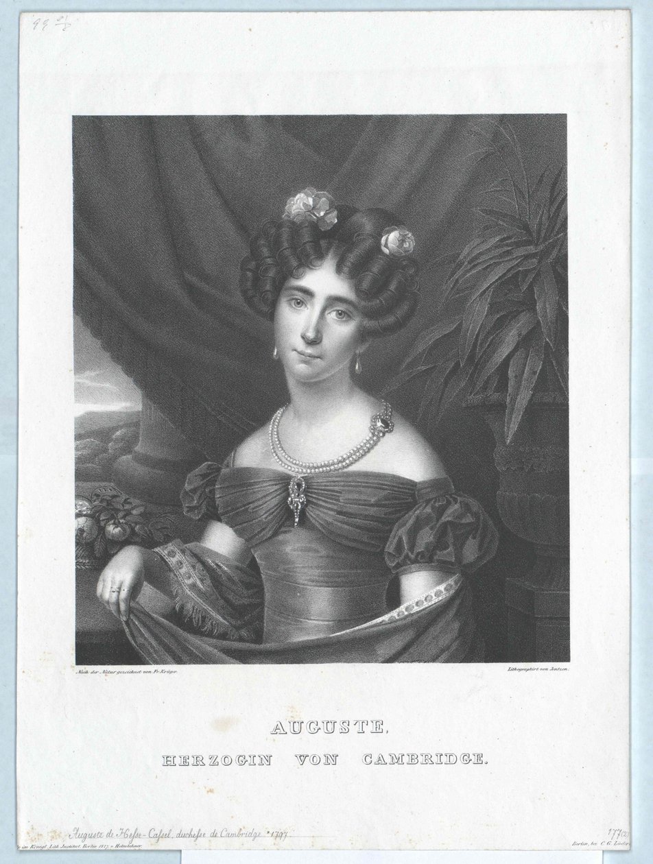 Prinsessan av Hessen-Kassel Auguste av Artist Unknown