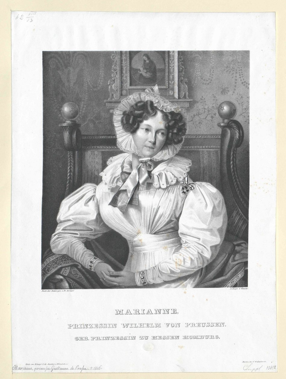 Prinsessan av Hessen-Homburg Maria Anne av Artist Unknown