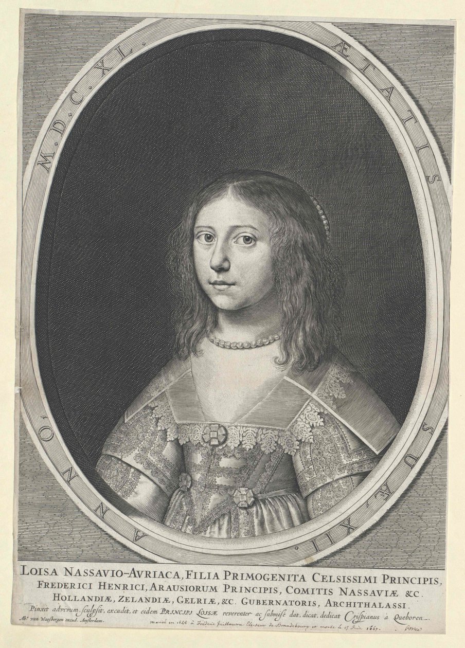 Prinsessan av Oranien Louise Henriette av Artist Unknown