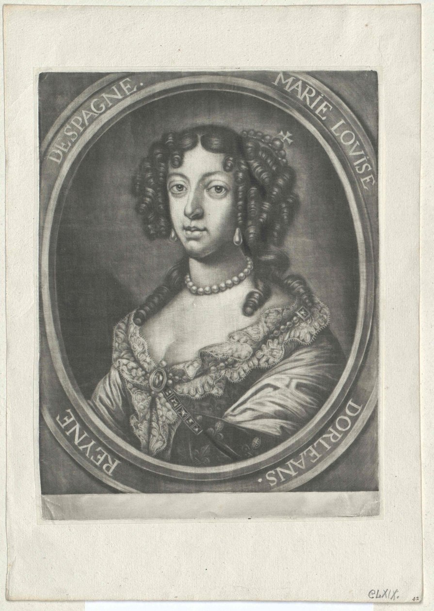Prinsessan av Orl0061006es Mary Louise (tryck) av Artist Unknown