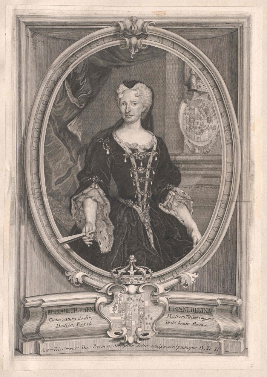 Prinsessan av Parma-Farnese Elisabeth av Artist Unknown