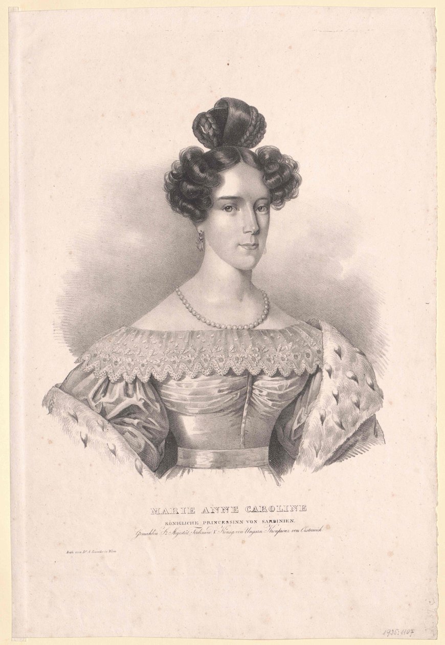 Prinsessan av Savoyen-Sardinien Maria Anna av Artist Unknown