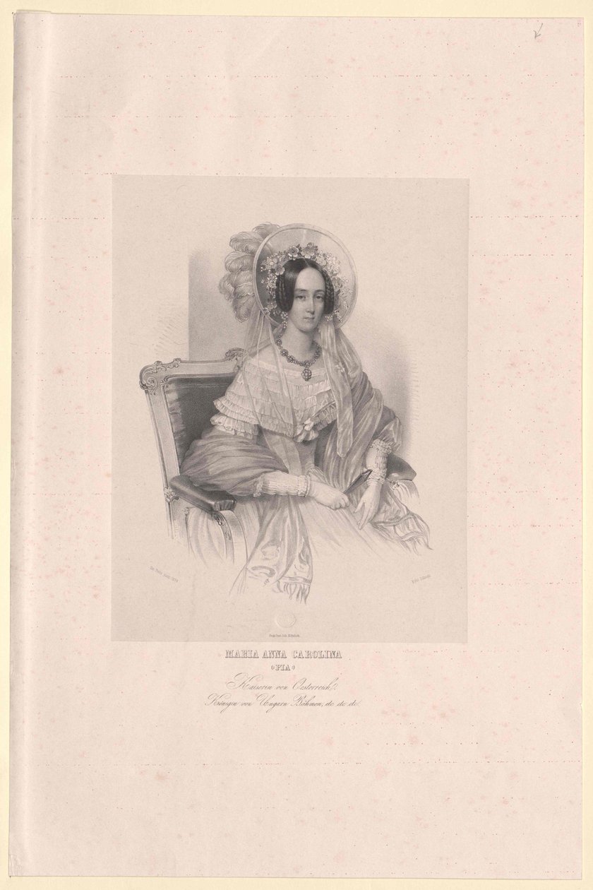 Prinsessan av Savoyen-Sardinien Maria Anna av Artist Unknown