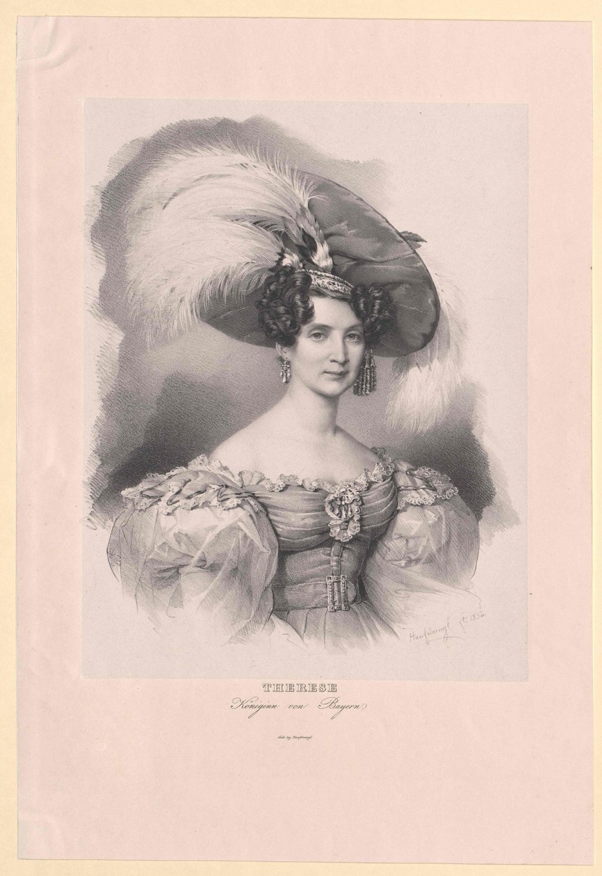 Prinsessa av Sachsen-Hildburghausen (1792-1854) Therese av Artist Unknown