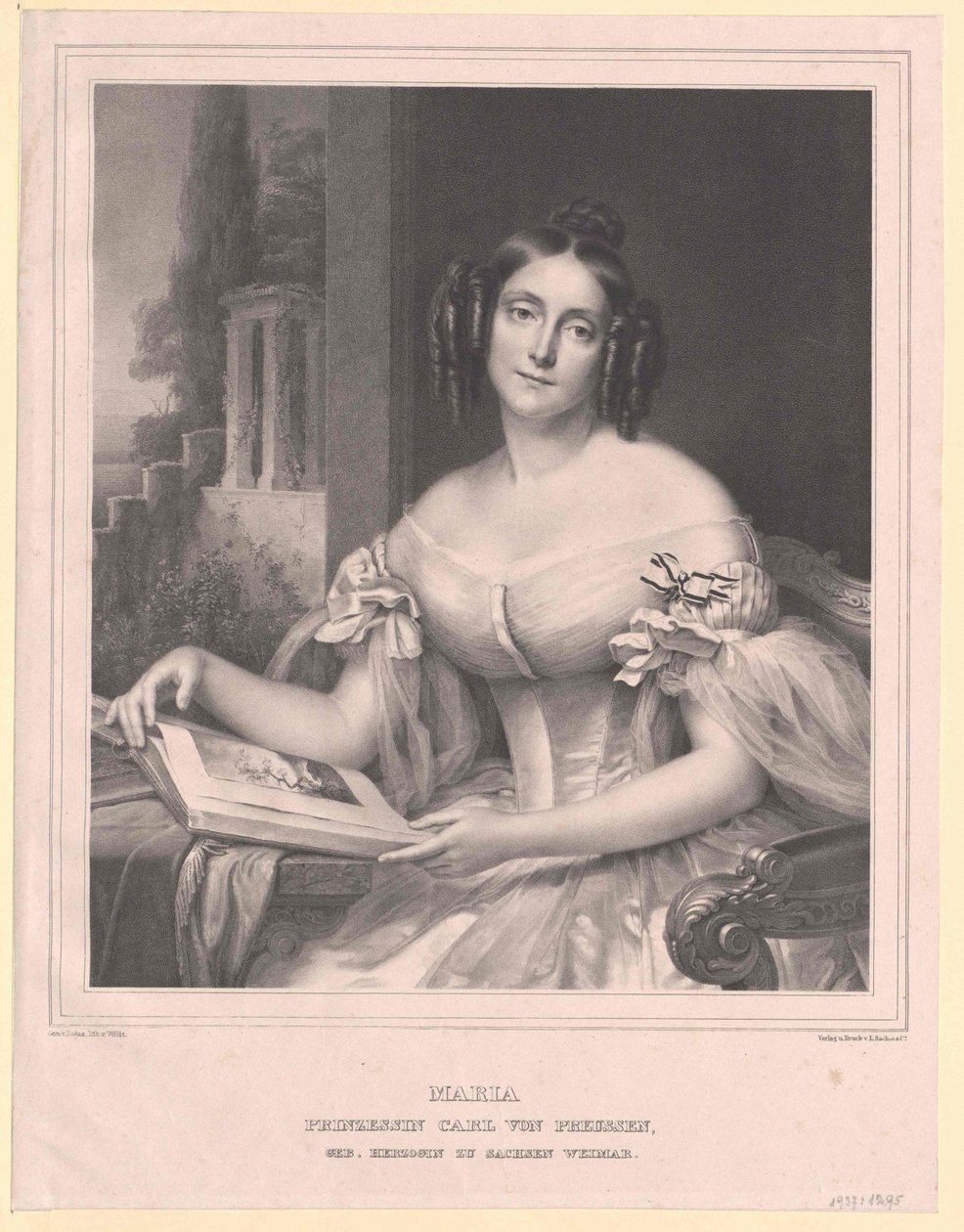 Prinsessa av Sachsen-Weimar Eisenach Maria av Artist Unknown
