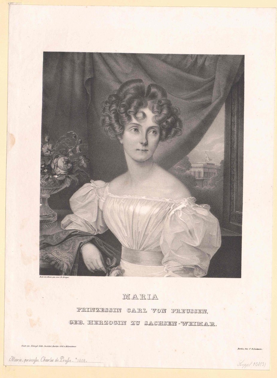 Prinsessa av Sachsen-Weimar Eisenach Maria av Artist Unknown
