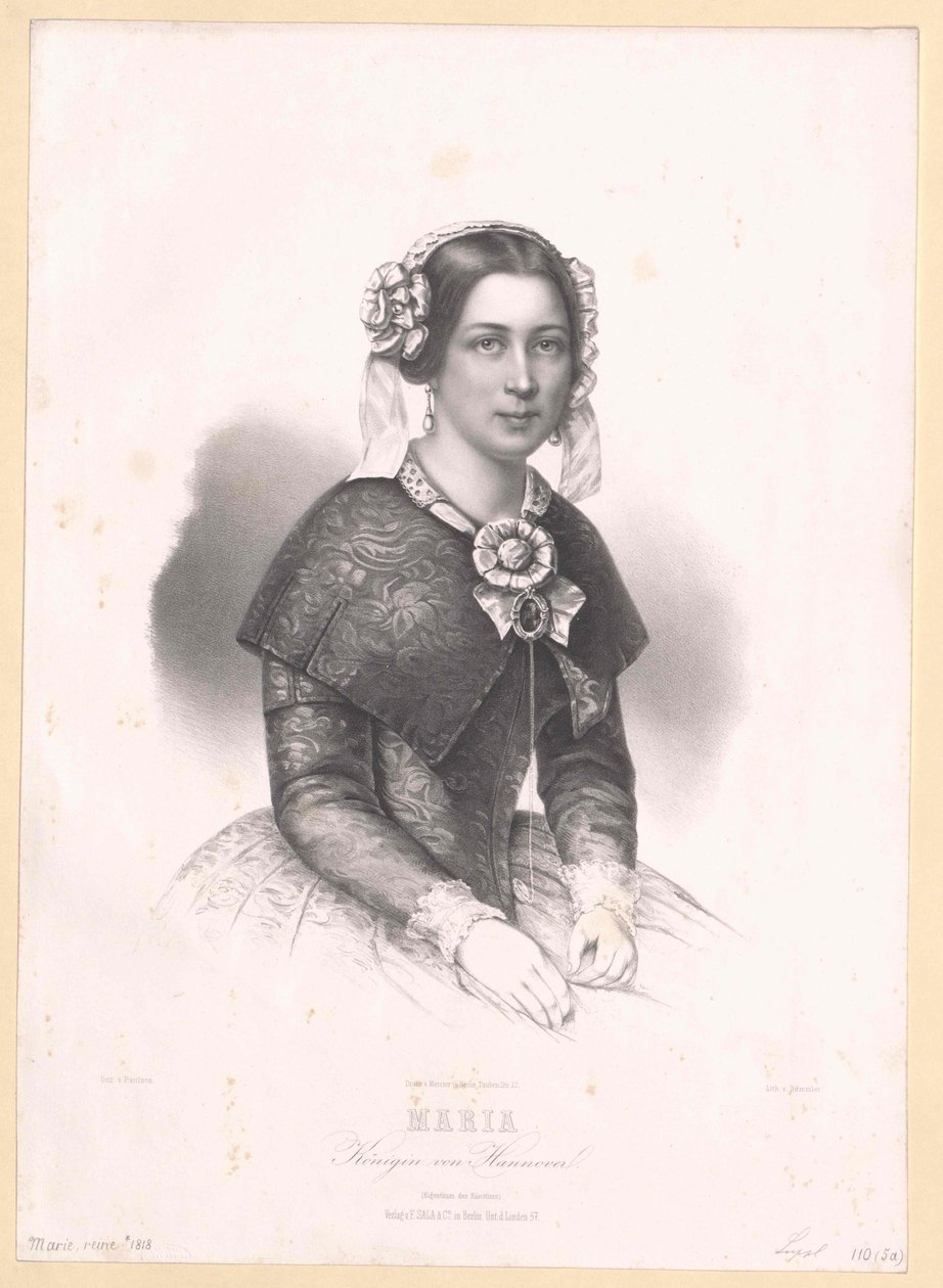 Prinsessa av Sachsen Altenburg Marie av Artist Unknown