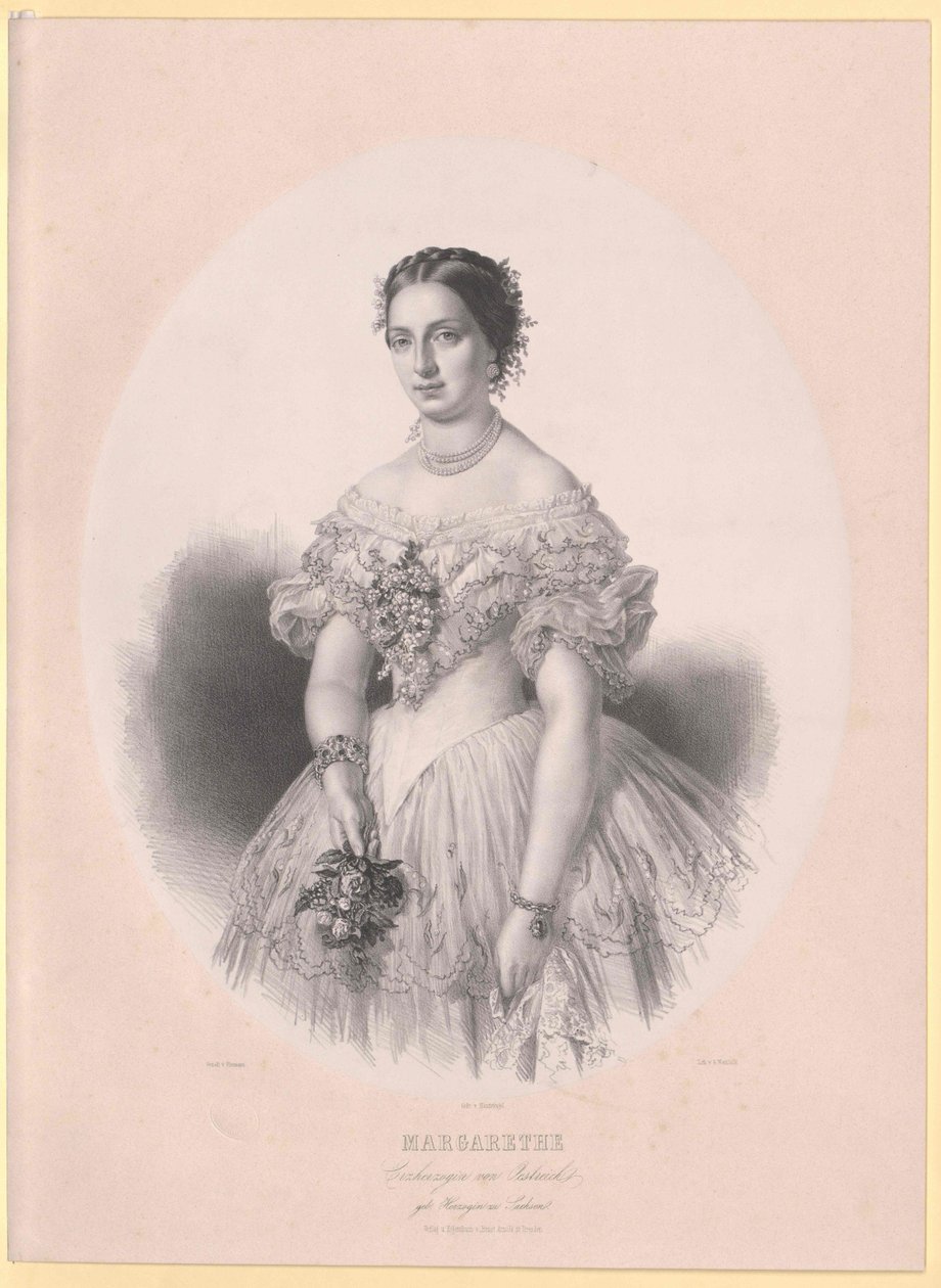 Prinsessa av Sachsen Margareta av Artist Unknown