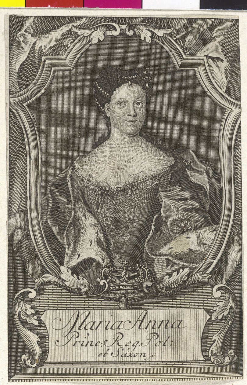 Prinsessan av Sachsen Maria Anne av Artist Unknown