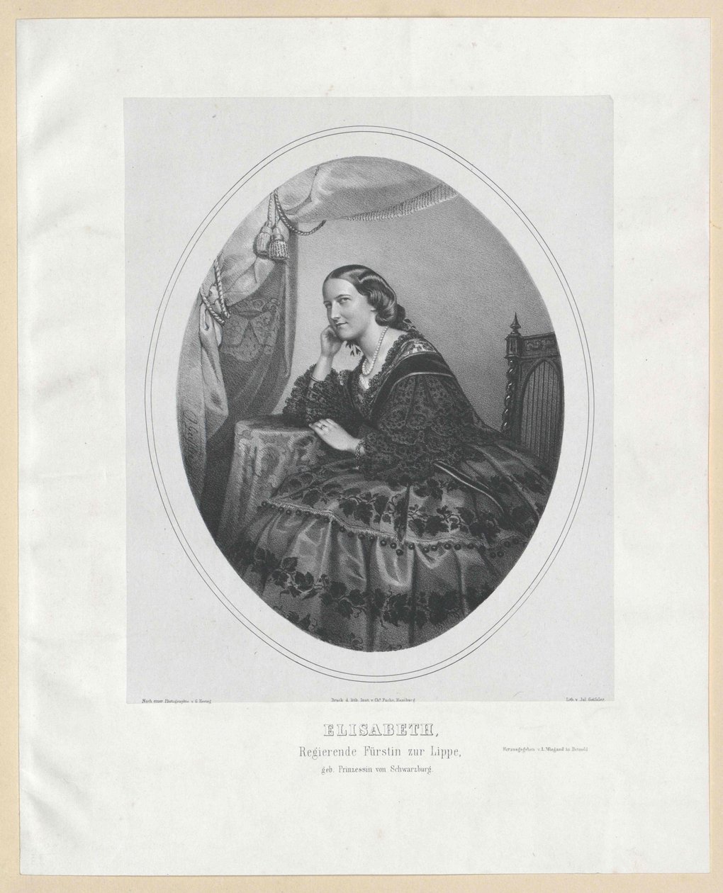 Prinsessan av Schwarzburg-Rudolstadt Elisabeth av Artist Unknown