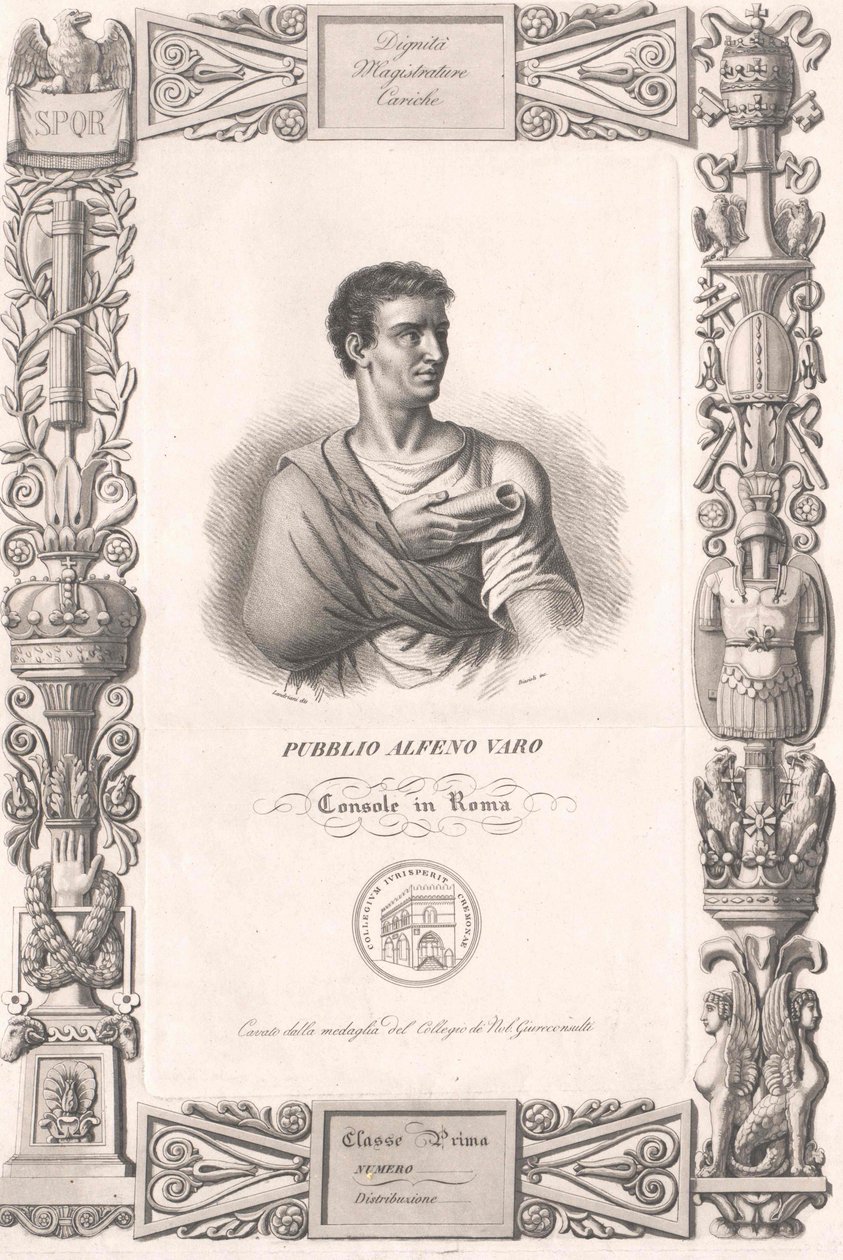 Publius Alphenus Varus av Artist Unknown