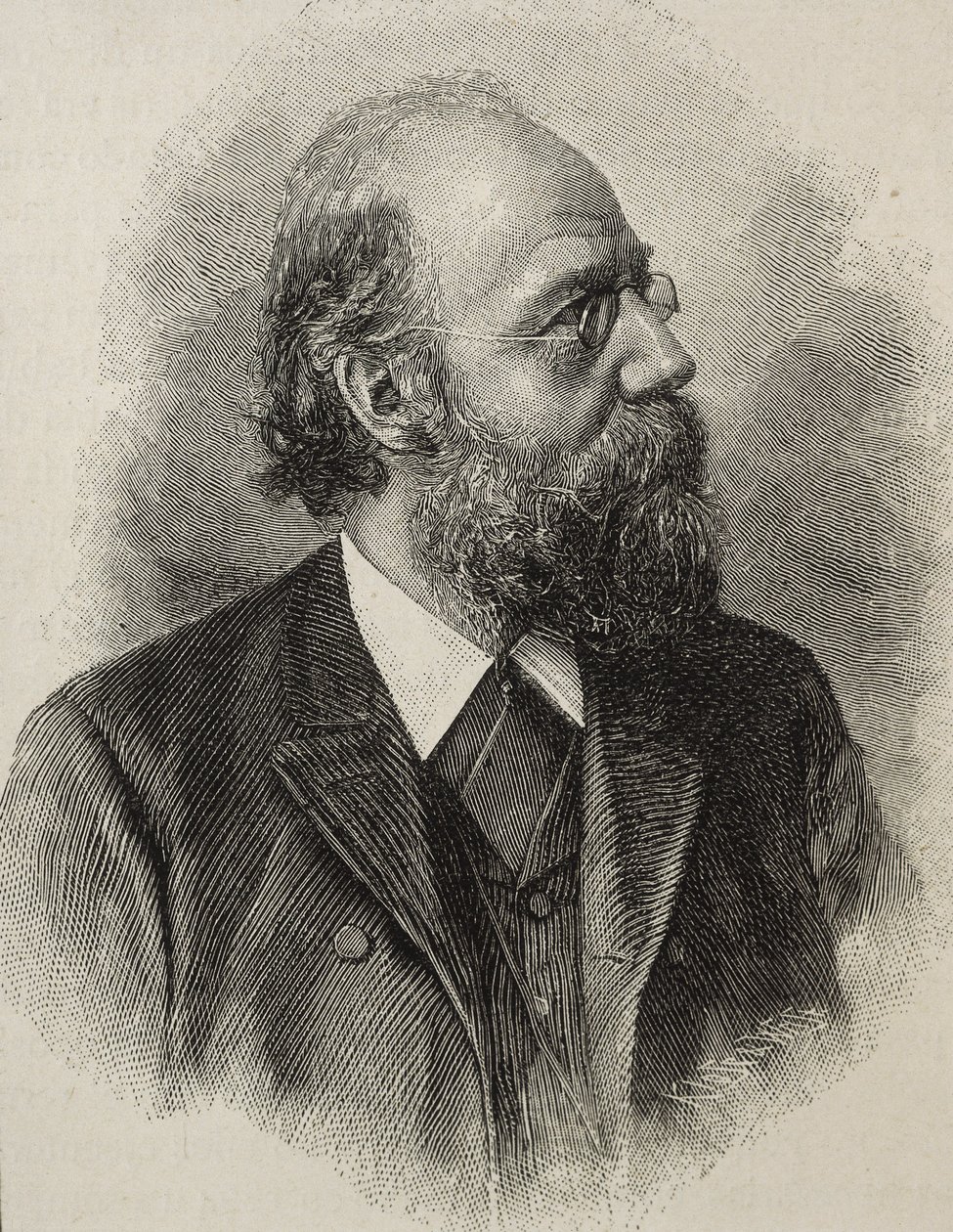 RICKERT, Heinrich (1863-1936). Tysk filosof, en av de ledande nykantianerna. Gravyr av Artist Unknown