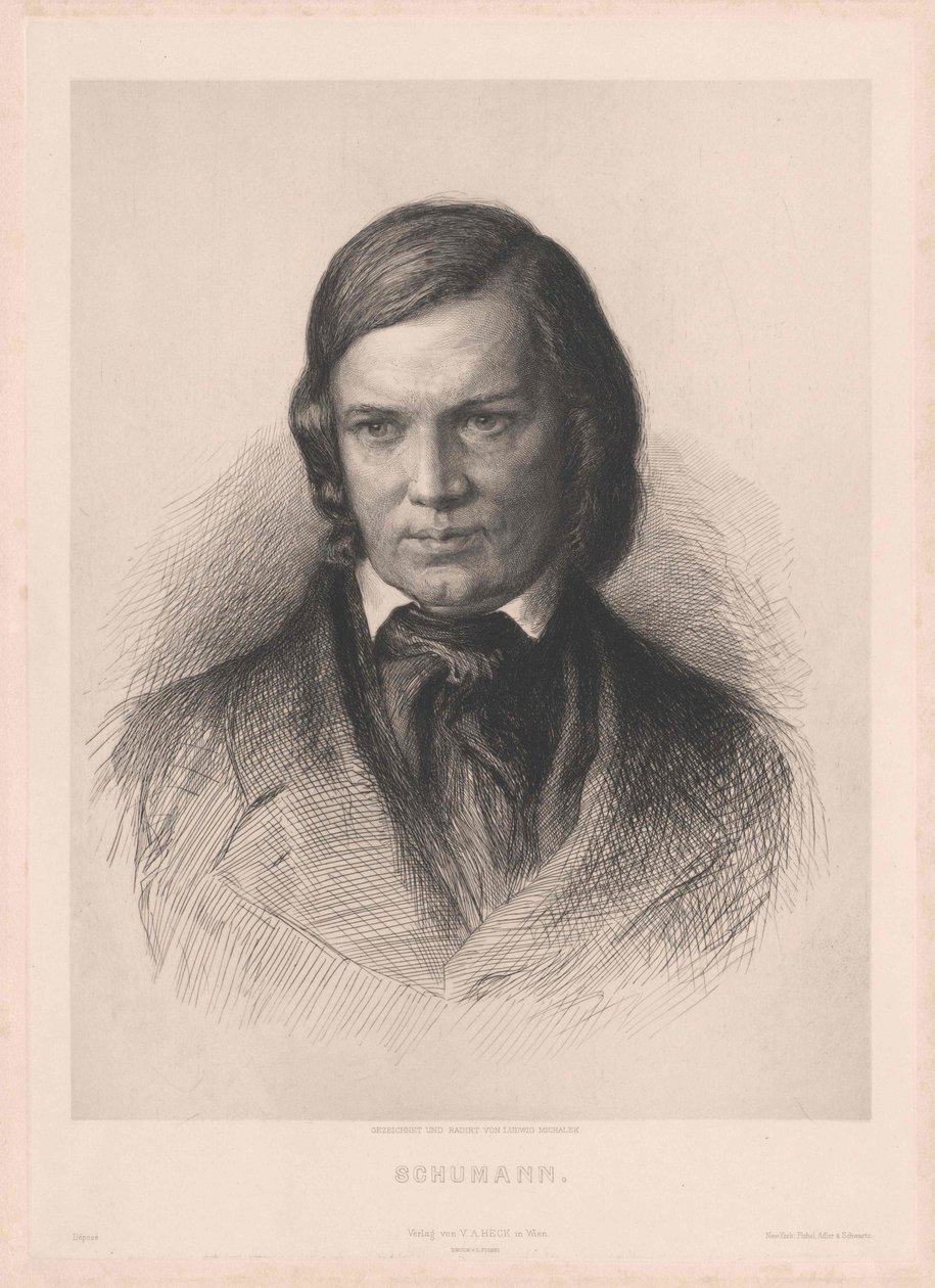 Robert Schumann av Artist Unknown