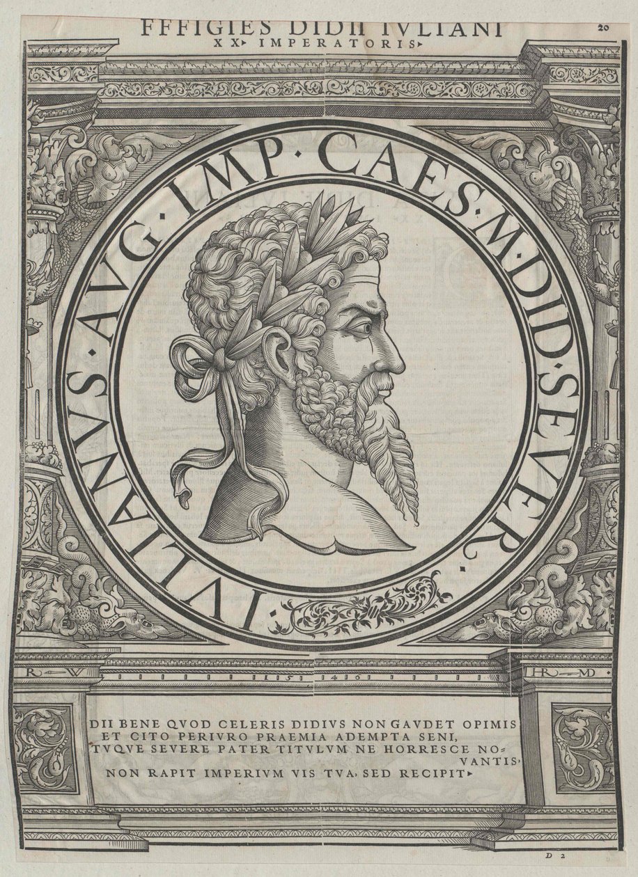 Romerske kejsaren Didius Julianus av Artist Unknown