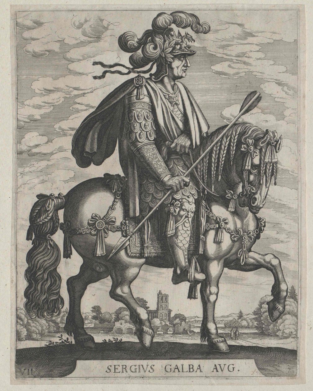 Romerske kejsaren Galba av Artist Unknown