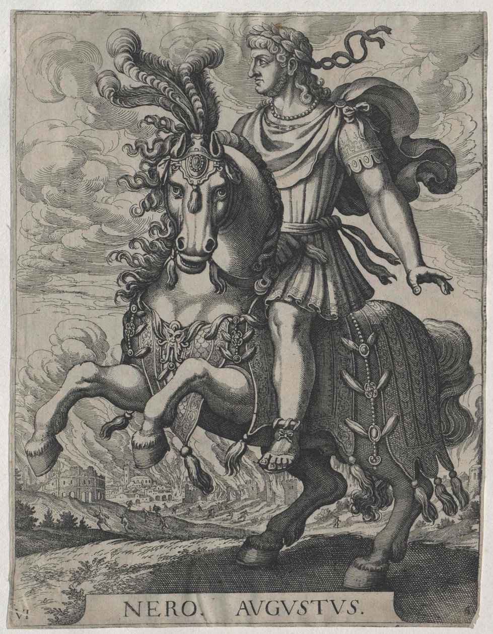 Romerske kejsaren Nero av Artist Unknown