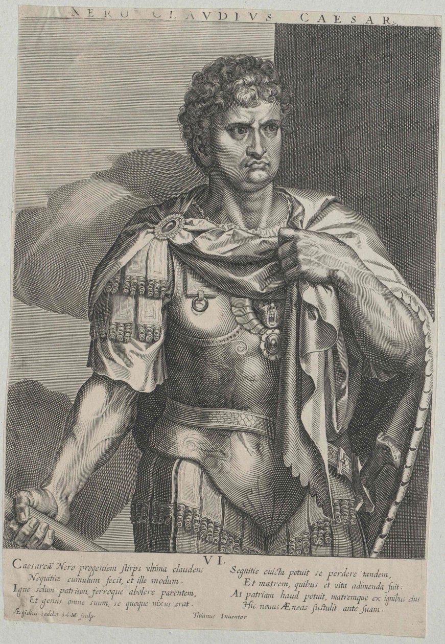 Romerske kejsaren Nero av Artist Unknown