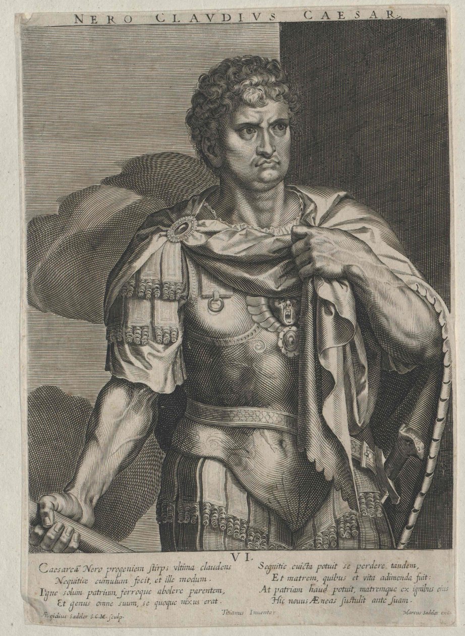 Romerske kejsaren Nero av Artist Unknown