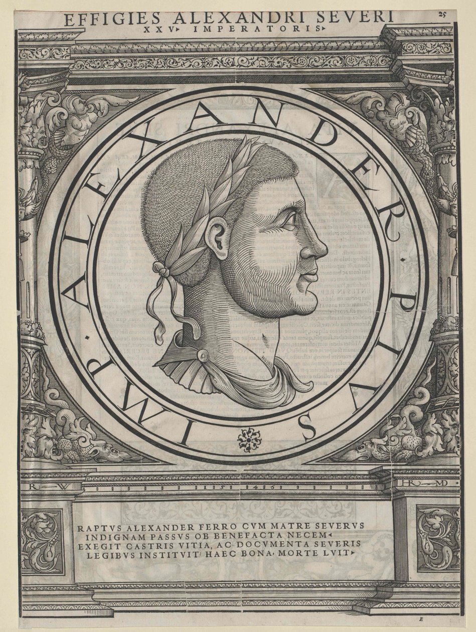 Romerske kejsaren Severus Alexander av Artist Unknown