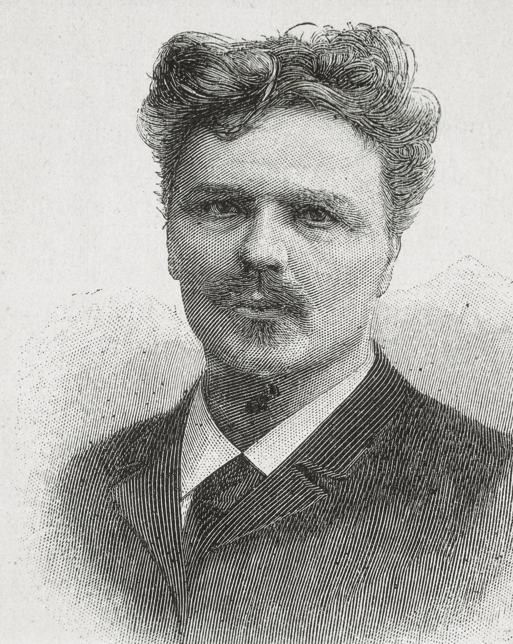 STRINDBERG, August (1849-1912). Portrait of August Strindberg. Engraving. av Artist Unknown