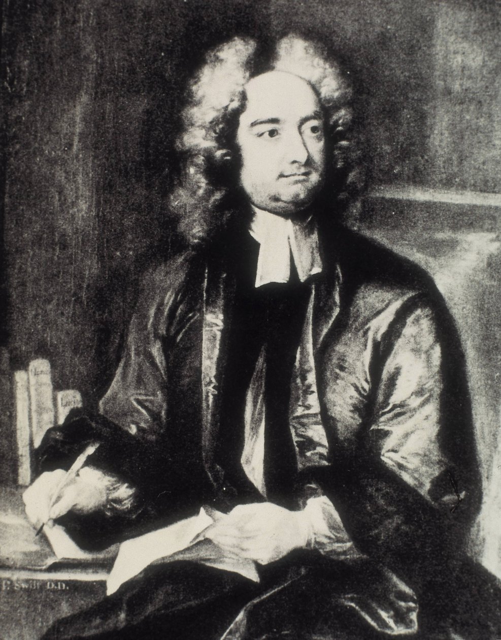 SWIFT, Jonathan (1667-1745). Irländsk präst och satirförfattare. Porträtt som dekanus i St. Patrick
