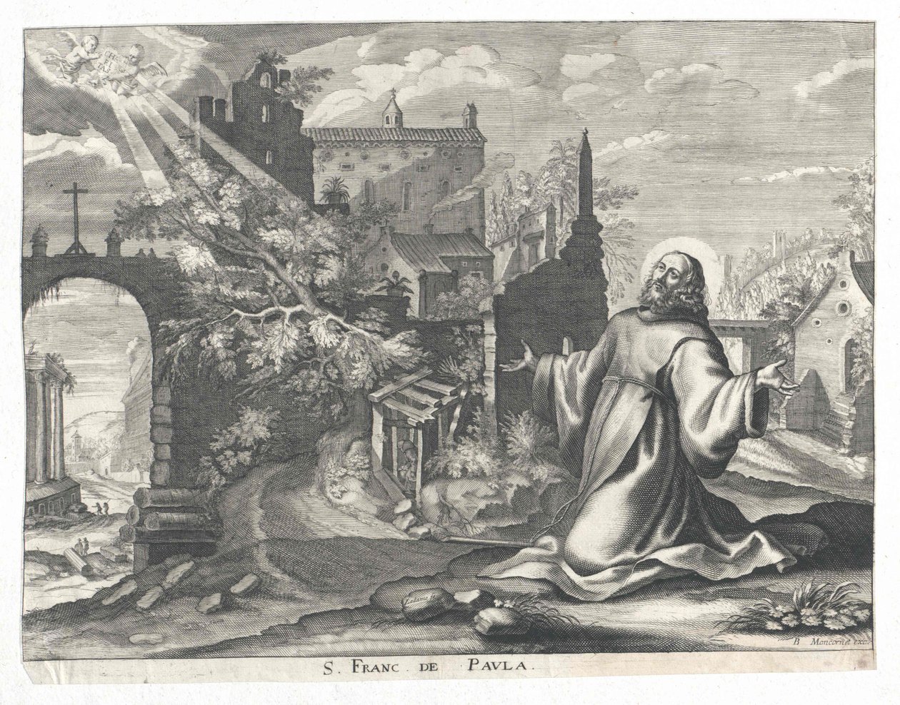 Sankt Franz av Paula av Artist Unknown