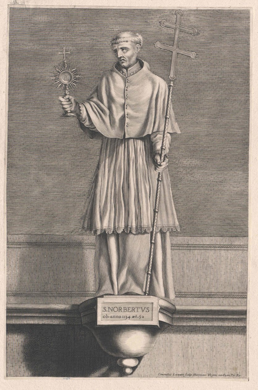Sankt Norbert av Xanten av Artist Unknown