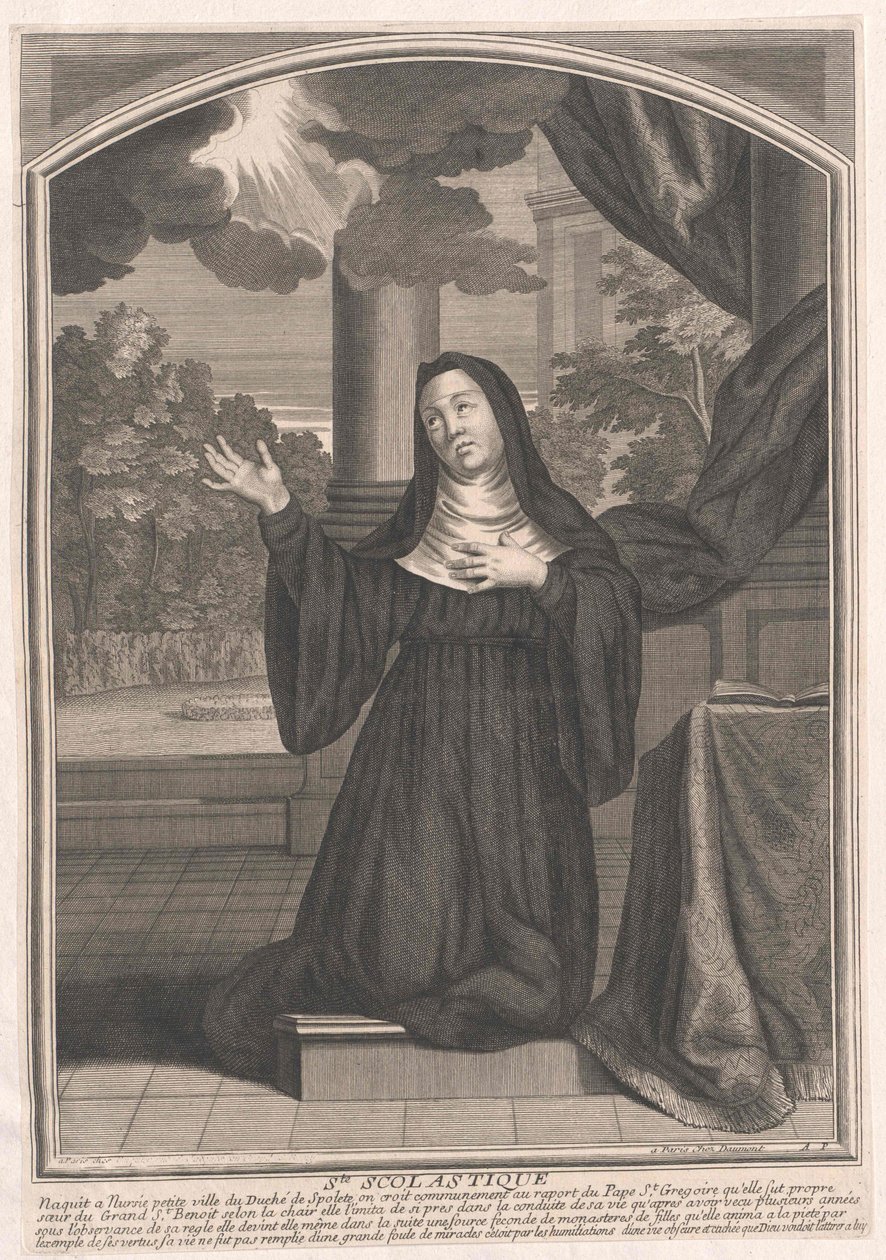 Saint Scholastica av Artist Unknown
