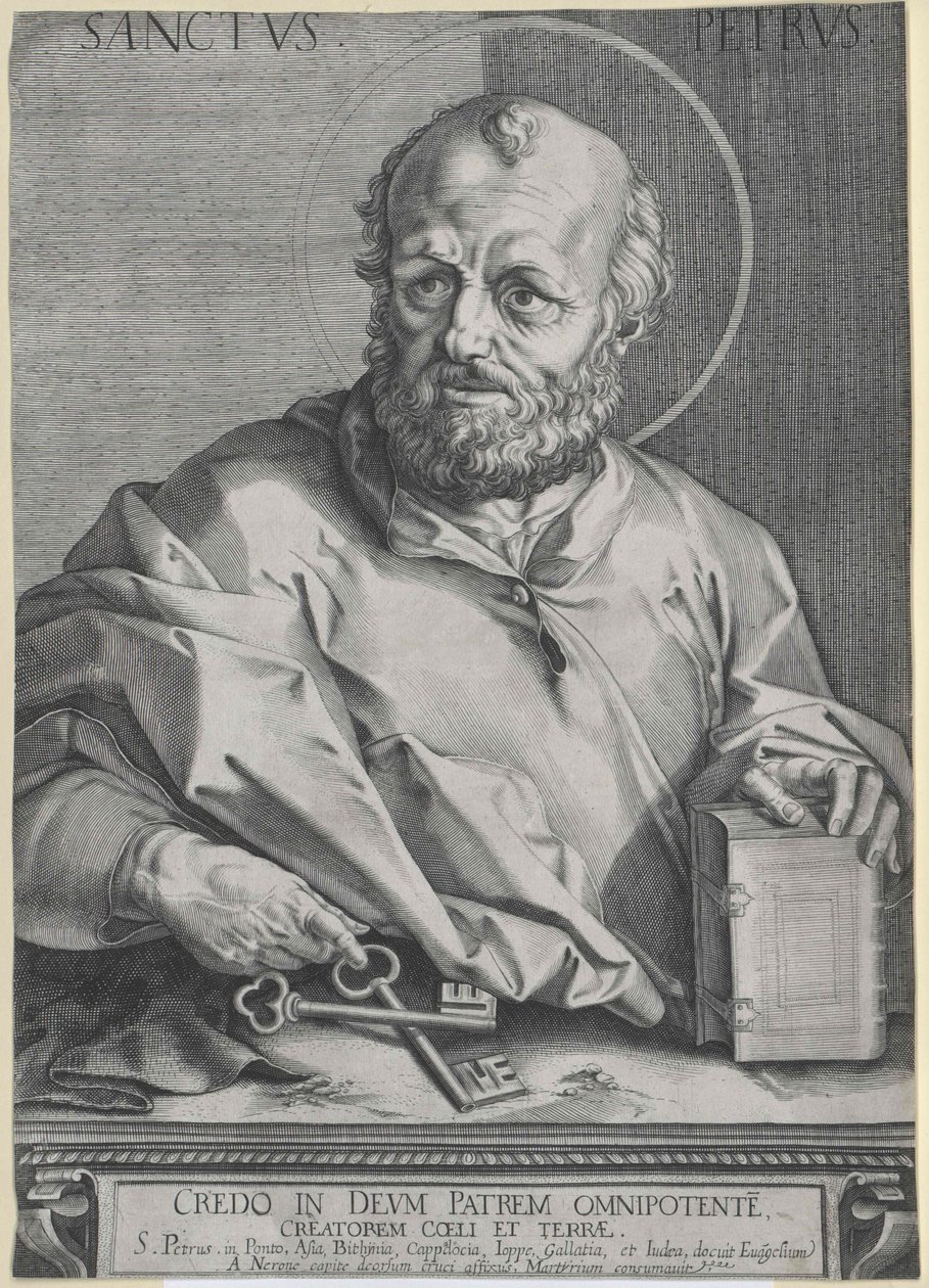 Den helige aposteln Petrus av Artist Unknown