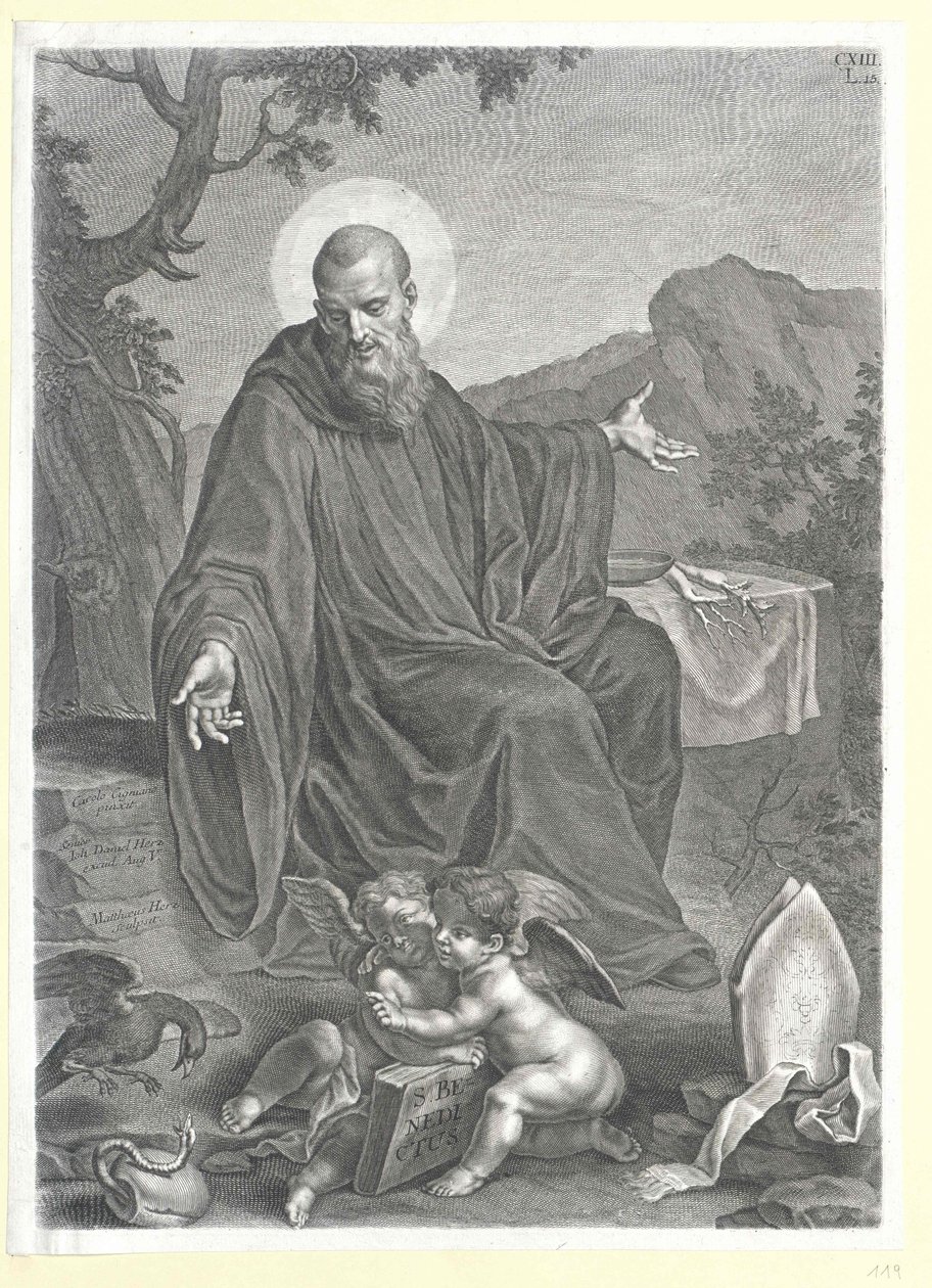 Sankt Benedictus av Nursia av Artist Unknown