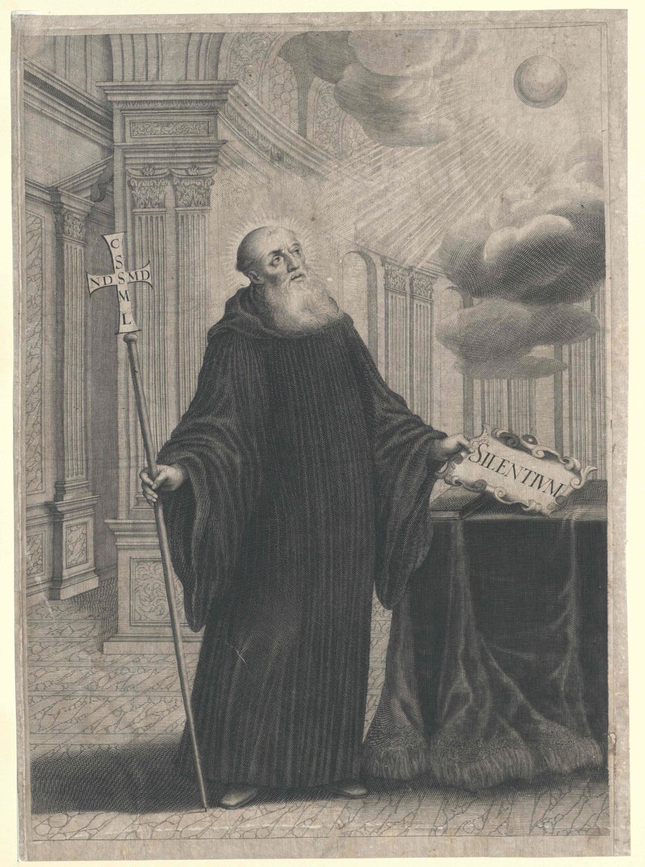 Sankt Benedictus av Nursia av Artist Unknown