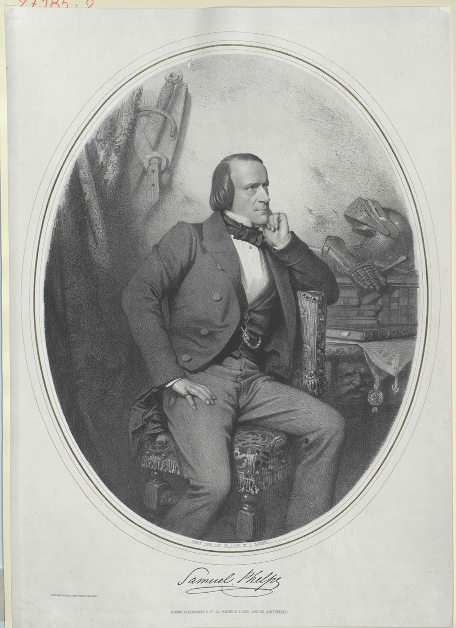 Samuel Phelps av Artist Unknown