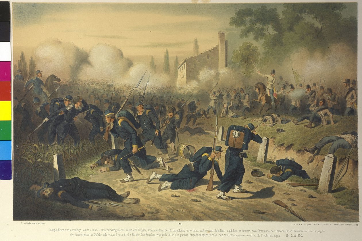 Scener från skärmytslingar under det italienska fälttåget av Artist Unknown