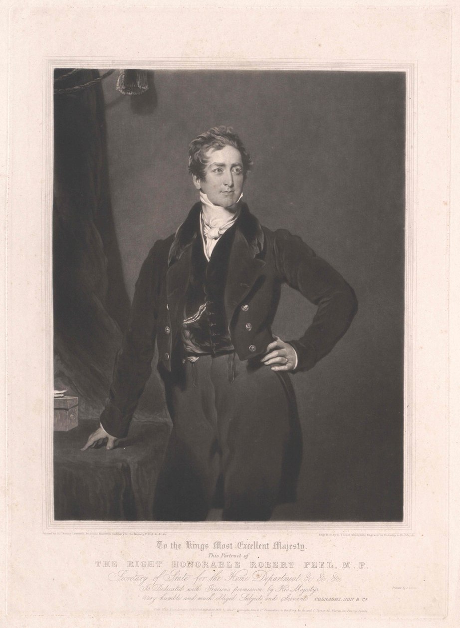 Sir Robert Peel av Artist Unknown