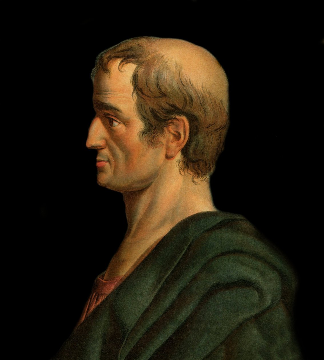 Solon grekisk jurist, poet och köpman - Porträtt av Solon, lagstiftare och poet från Athenes av Artist Unknown