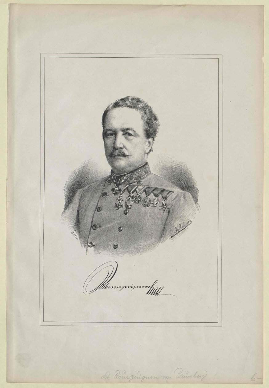 Stanislaus Baron Bourguignon-Baumberg av Artist Unknown