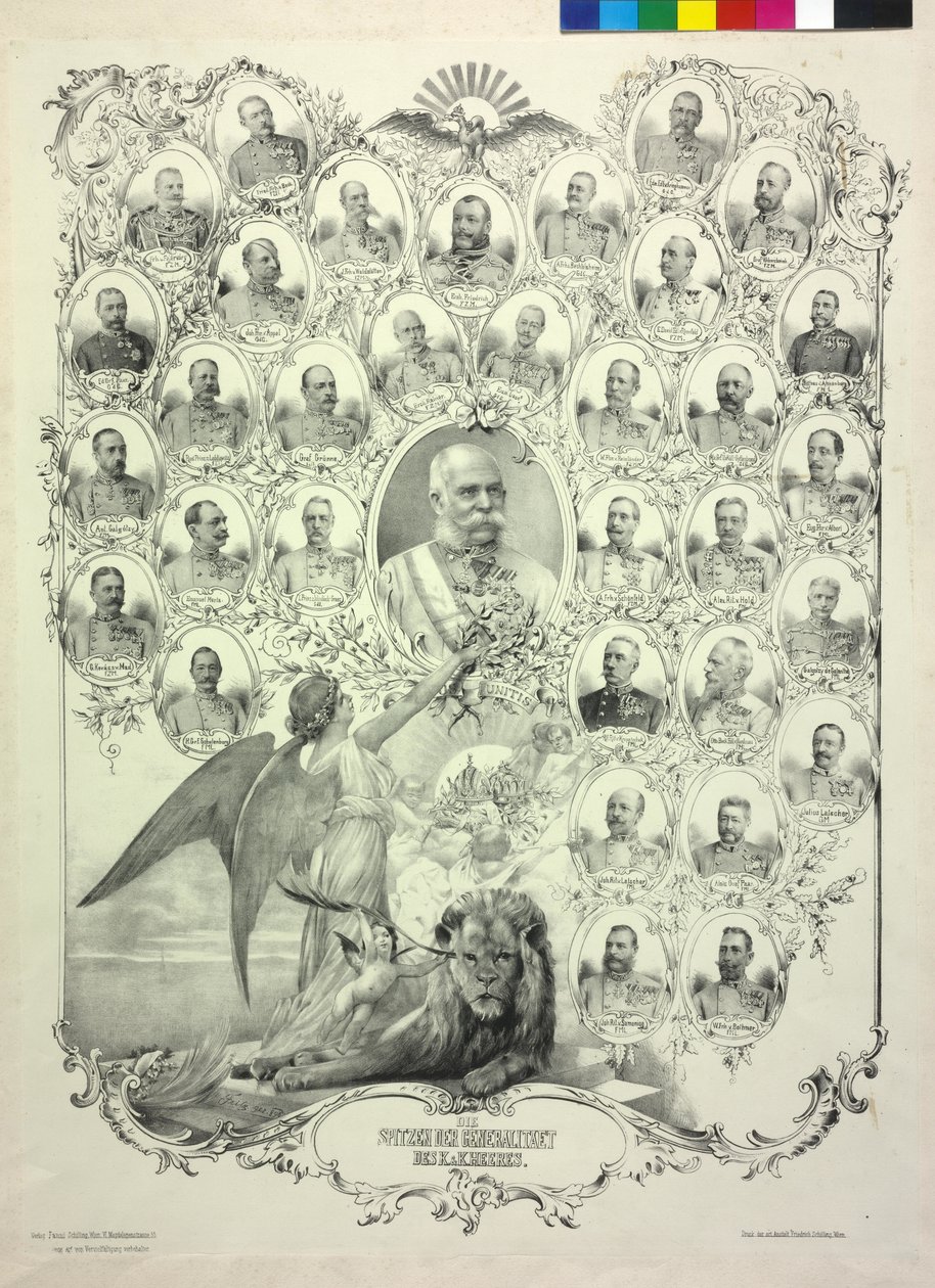 Tuppkammen hos generalerna i k.  k. armén av Artist Unknown
